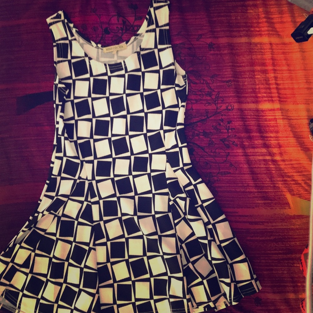 Black and white dress
